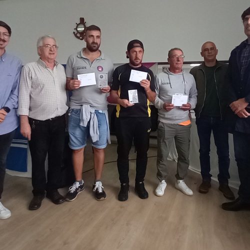 Pódio da classificação individual